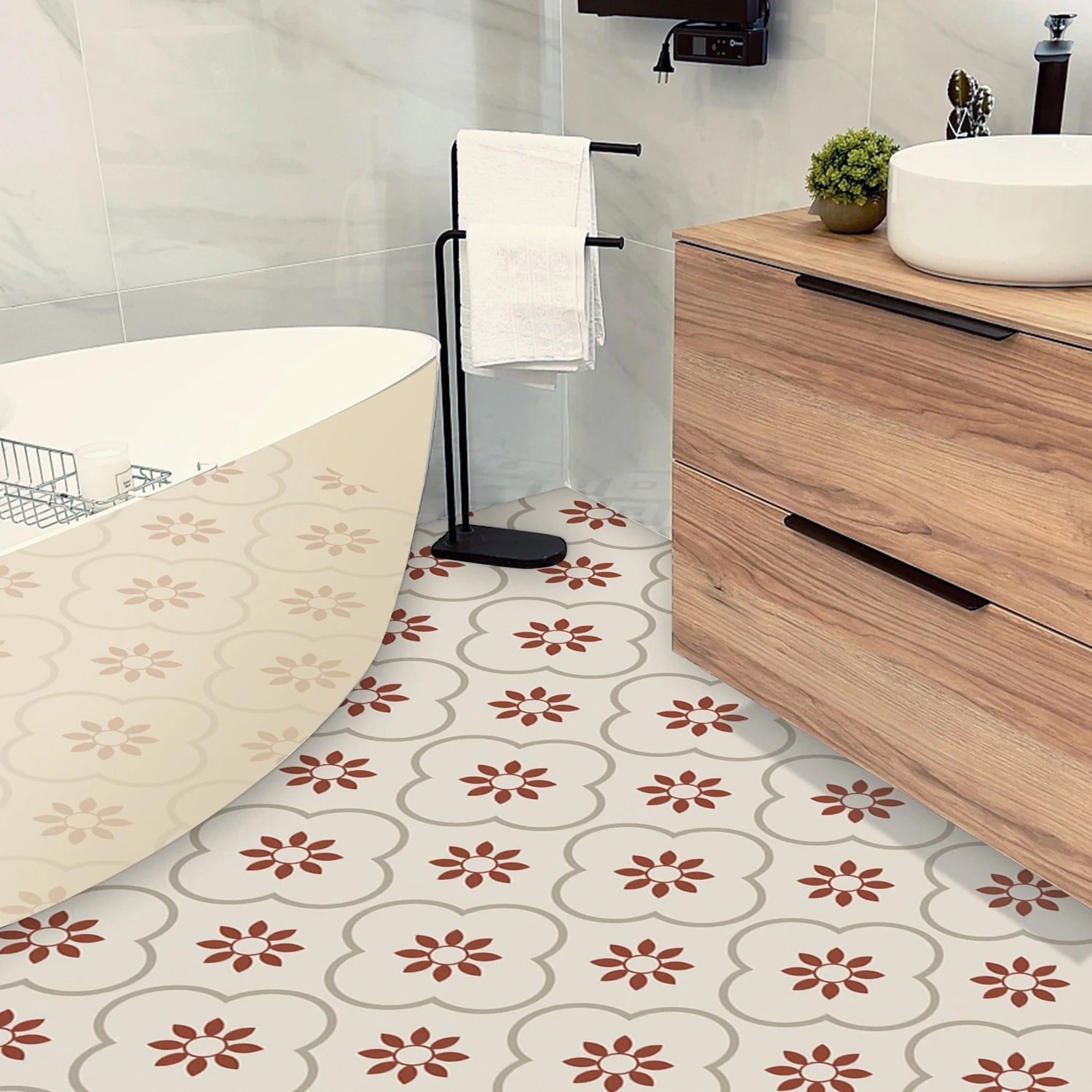 Peel and Stick Floor Tiles Kitchen / Bathroom Backsplash Sticker Detachable Waterproof DIY Tile Stickers for Wall Decoration Tiles Home Decoration (8x8 Inch / 10 Pcs Set) Peel and Stick Floor Tiles Kitchen / Bathroom Backsplash Sticker Detachable Waterproof DIY Tile Stickers for Wall Decoration Tiles Home Decoration (8x8 Inch / 10 Pcs Set)